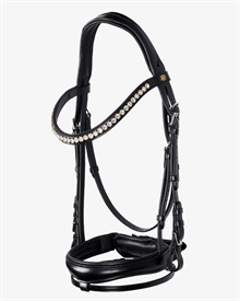 Equestro English läderträns med glitter