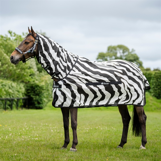 Bucas Buzz-Off Zebra & Neck insekttäcke