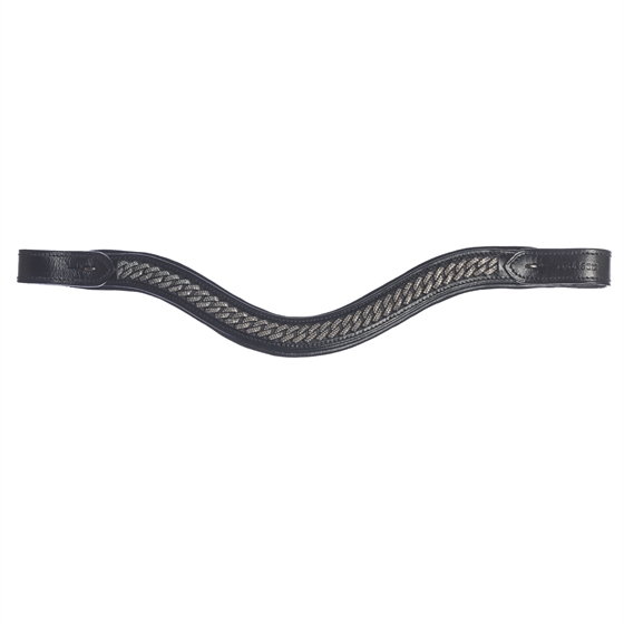 Eques Wave Pannband med Crystal Curb – Antracit