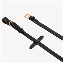 Equestro Lädertyglar med gummi och Rosegold