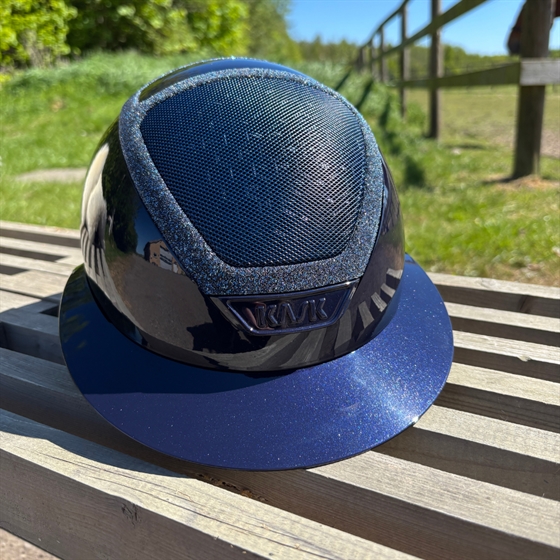 KASK Star Lady Pure Shine Marinblå Atlantblå Swarovski-båge