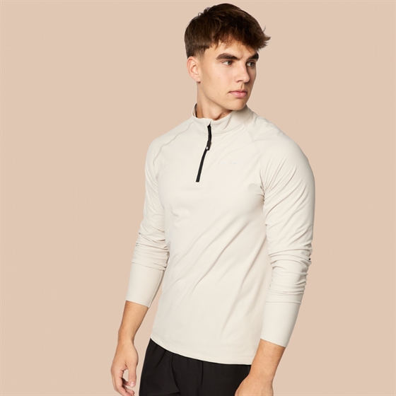 C\'Mon Herr långärmad blus 1/4-dragkedja med reflex
