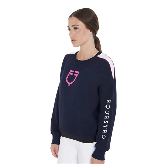 Equestro sweatshirt med rund hals